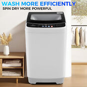 17 8lbs Large Capacity 2 4 Cu Ft Portable Washer Machine With 10 Programs 8level