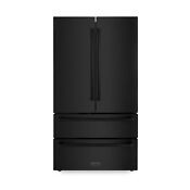 Zline 36 22 5 Cuft French Door Black Stainless Refrigerator Ice Maker Rfm 36 Bs