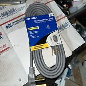 Eastman 61252 3 Prong Electric Dryer Cord 30 Amps 10 Ft Length Grey