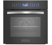 Empava 24 Electric Oven Convection Single Wall 10 Functions Swoc17 Black