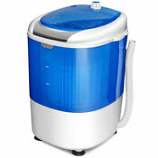 Costway Portable Mini Counter Top Washing Machine 5 5lbs Spin Basket Laundry