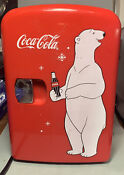Coca Cola Kwc 4 6 Can Mini Fridge Polar Bear Red Car Home Boat Original Box Pix