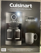 Cuisinart 12 Cup Programmable Coffeemaker Stainless Steel Black