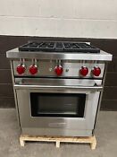 Wolf Gr304 30 Professional All Gas Range Oven 4 Burner Stainless