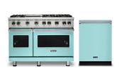 Viking Professional 48 All Gas Range In Bywater Blue Vgr5486gbw