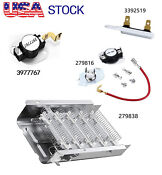 279838 Dryer Heating Element Kit Compatible With Whirlpool Kenmore Roper Maytag