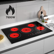 12 30 36in Electric Radiant Cooktop Ceramic Glass Stove Top Touch Induction