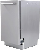 Dwt18v3s Dishwasher 18 Inch Built In With 3 Wash Options And 6 Automatic Cycles 