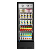 Merchandiser Refrigerator Glass Door Cooler Commercial Display Beverage 11 Cu Ft