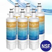 6 Pack Water Filter For Lg Lt700p Adq36006101 Adq36006102 46 9690 Refrigerator