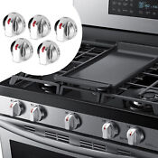 Gas Stove Range Knobs Switch For Samsung Cooktop Oven Nx58h5600ss Dg64 00473a 5x