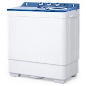 26lbs Home Apartment Washing Machine Twin Tubs Laundry Pump Spin Dryer Durable