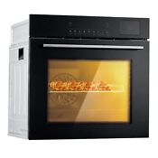Stainless Steel 24 Electric Single Wall Oven 3000w 2 5cu Ft Large Capacity