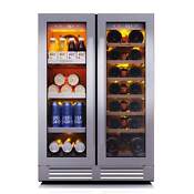 Ca Lefort 24 Large Dual Zone Wine Cooler Beverage Refrigerator Built In Fridge