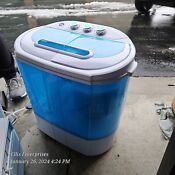 Zeny Blue 10lbs Mini Portable Twin Tub Washing Machine