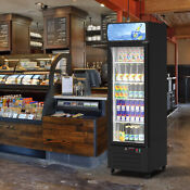 Commercial Glass Door Refrigerator Cooler Display Beverage Merchandiser Bars