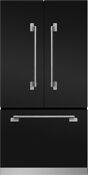 Aga Elise Melfdr23blk 36 Counter Depth French Door Gloss Black Refrigerator