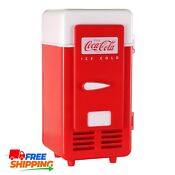 Coca Cola Single Can Usb Powered Retro Mini Fridge For Desk Home Office Dorm