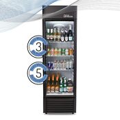 12 5 Cuft Single Glass Door Upright Display Cooler Merchandiser Refriger