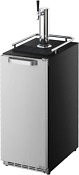 15 Inch Under Counter Universal Beverage Refrigerator And Full Size Built In Keg