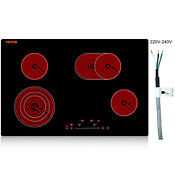 Vevor 30in Electric Cooktop 4 Burners Ceramic Glass Stove Top Touch Control