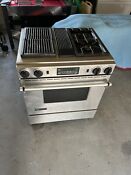 Jenn Air Gas Electric Combo Dual Convection Downdraft Range Stainless Steel
