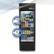 9 0 Cuft Single Glass Door Upright Display Cooler Merchandiser Refrigera