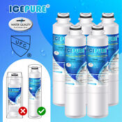 5 Pack Icepure Samsung Rf28jbedbsg Rf25hmedbsr Compatible Fridge Water Filter