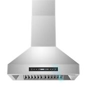 30 Inch Kitchen Range Hood Wall Mount 900cfm Stainless Steel Vent Touch Control
