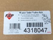 Genuine Whirlpool Water Inlet Valve Kit 4318047