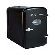 6 Can Mini Personal Fridge Cooler Efmis129 Black