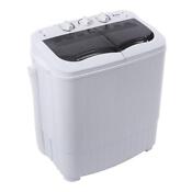 Zokop Portable Washing Machine With Draining Pump Laundry Washer Spin 14 3lbs