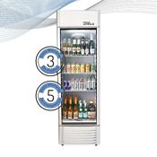 12 5 Cuft Single Glass Door Upright Display Cooler Merchandiser Refrigerator