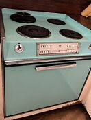 1950 S Vintage Ge Electric Turquoise Stove And Oven 27 