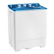 Home Washing Machine Twin Tubs 26lbs Clothing Dryer Semi Automatic Knob Control