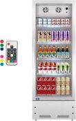 Merchandiser Glass Door Refrigerator Commercial Display Beverage Cooler 11cu Ft