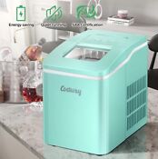 Portable 12kg Ice Maker Commercial Ice Cube Machine Counter Top Green W Scoop