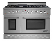 Nxr 48 Stainless Steel Gas Range 6 Burner With Double Convection Ovens Sc4811