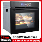 24 Electric Single Wall Oven 3000w Electric Oven With 108 Automatic Recipes