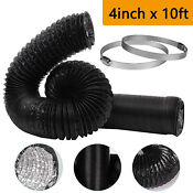 Multipurpose Dryer Vent Hose 4 Insulated Flexible Duct 10ft With 2 Duct Clamps
