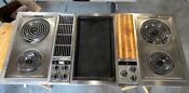 Jenn Air 48in C301 Stainless Steel Downdraft 3 Bay Cooktop With Griddle Vintage