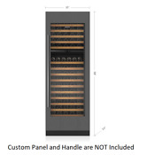 Sub Zero 30 Panel Ready Designer Wine Storage Refrigerator Column Dec3050w R