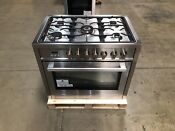 36 In Gas Range 5 Burners Stainless Steel Open Box Cosmetic Imperfections 
