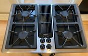 Jenn Air 30 Stainless Gas Cooktop W Downdraft Grill Griddle Jgd8130ads