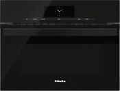 Miele Pureline 24 Black Speed Wall Oven Convection Microwave H6800bmobsw