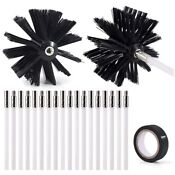 21pcs Duct Brush Cleaning Kit Dryer Vent Cleaning Brush Lint Remover Drill Tool