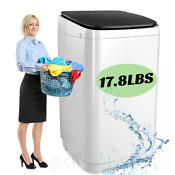 2 In 1 Washing Machine Full Automatic 17 8lbs Portable Compact Washer Home Use 