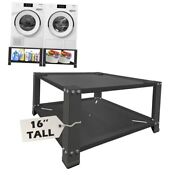 Laundry Pedestal 16 1 Height Universal Fit 700lbs Capacity Washing Black