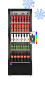 Commercial Display Refrigerator Glass Door Merchandiser Beverage Cooler 11cu Ft