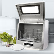 Mini Countertop Dishwasher Apartment Camper Compact Dishwasher 3 Programs 1200w